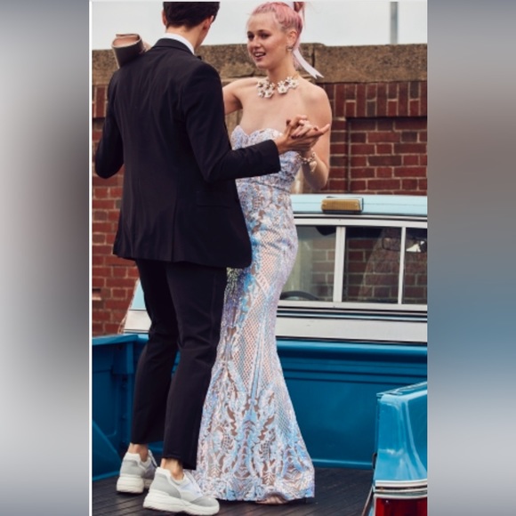 Say Yes To The Prom Iridescent Mermaid Dress - Picture 6 of 6